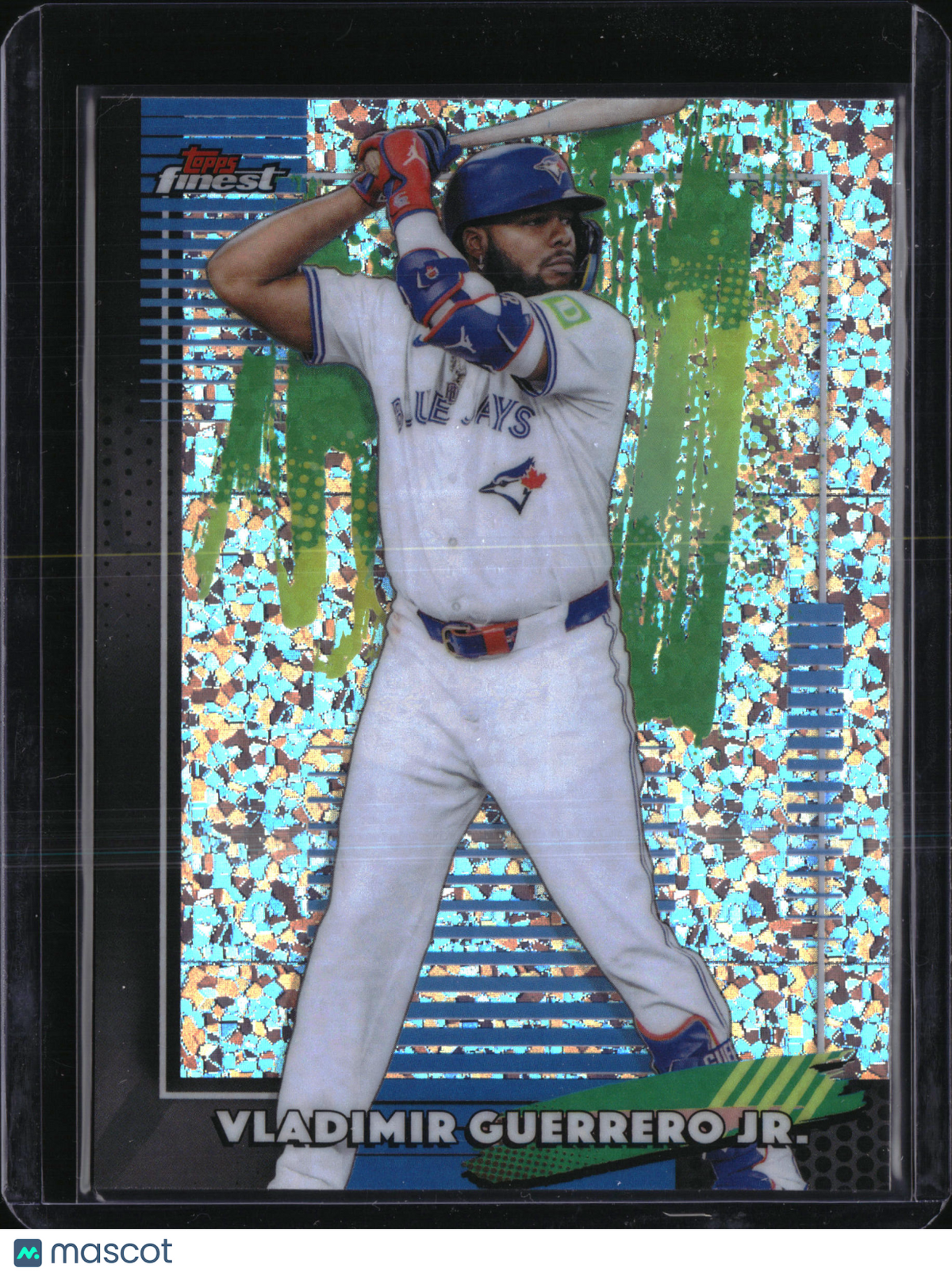 2026 Topps Finest Vladimir Guerrero Jr. #100 Aqua Speckle Refractor
