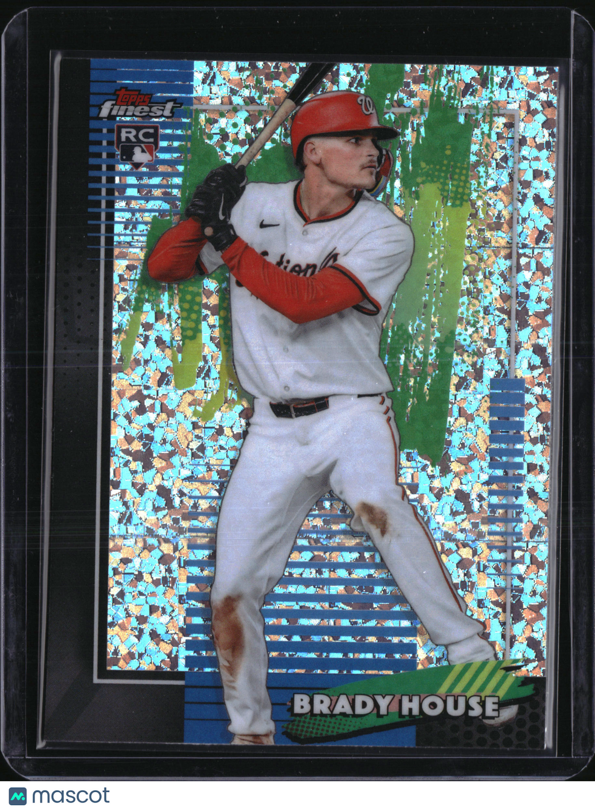 2026 Topps Finest Brady House #80 Aqua Shimmer Refractor RC