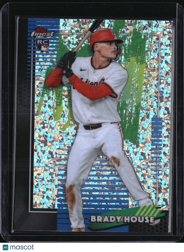2026 Topps Finest Brady House #80 Aqua Shimmer Refractor RC