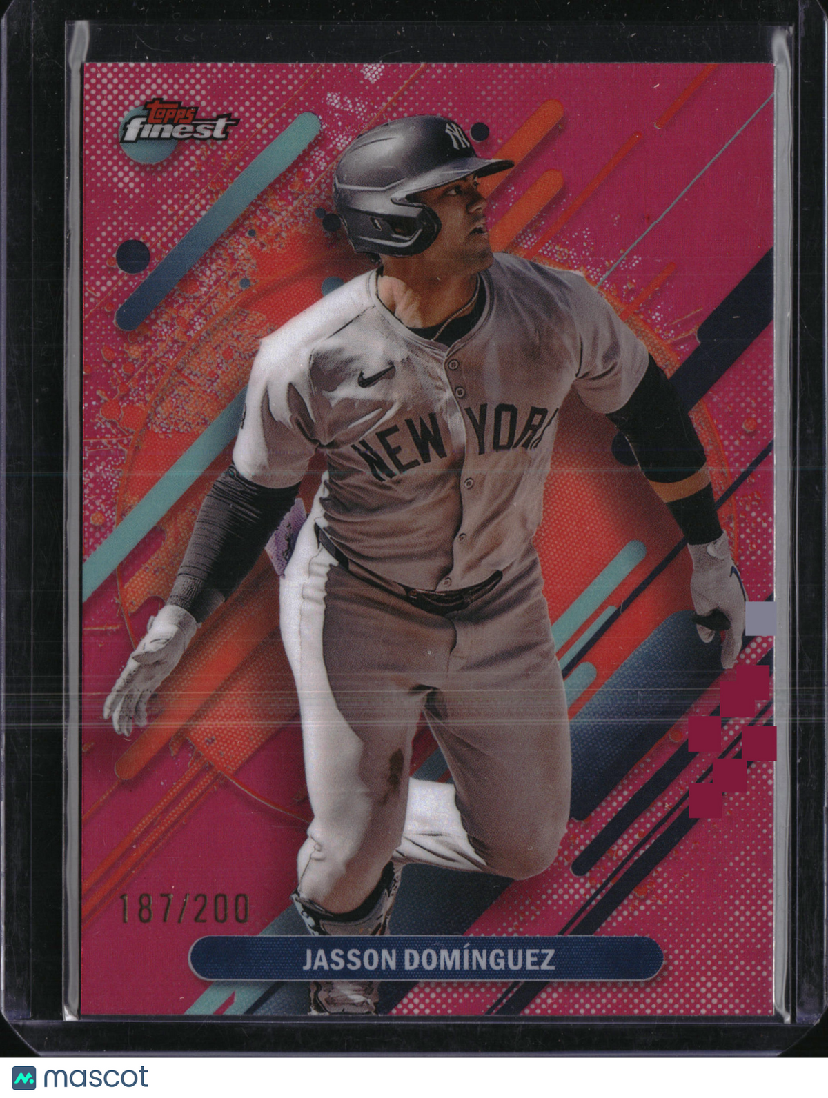 2025 Topps Finest Jasson Domínguez #236 Pink Refractor /200