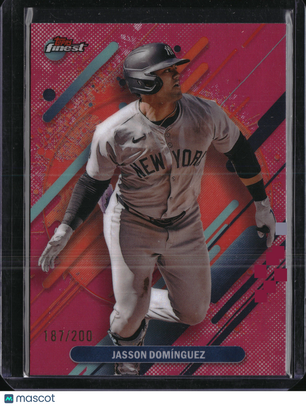 2025 Topps Finest Jasson Domínguez #236 Pink Refractor /200