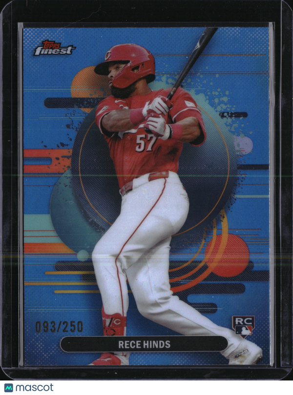 2025 Topps Finest Rece Hinds #170 Blue /250 RC