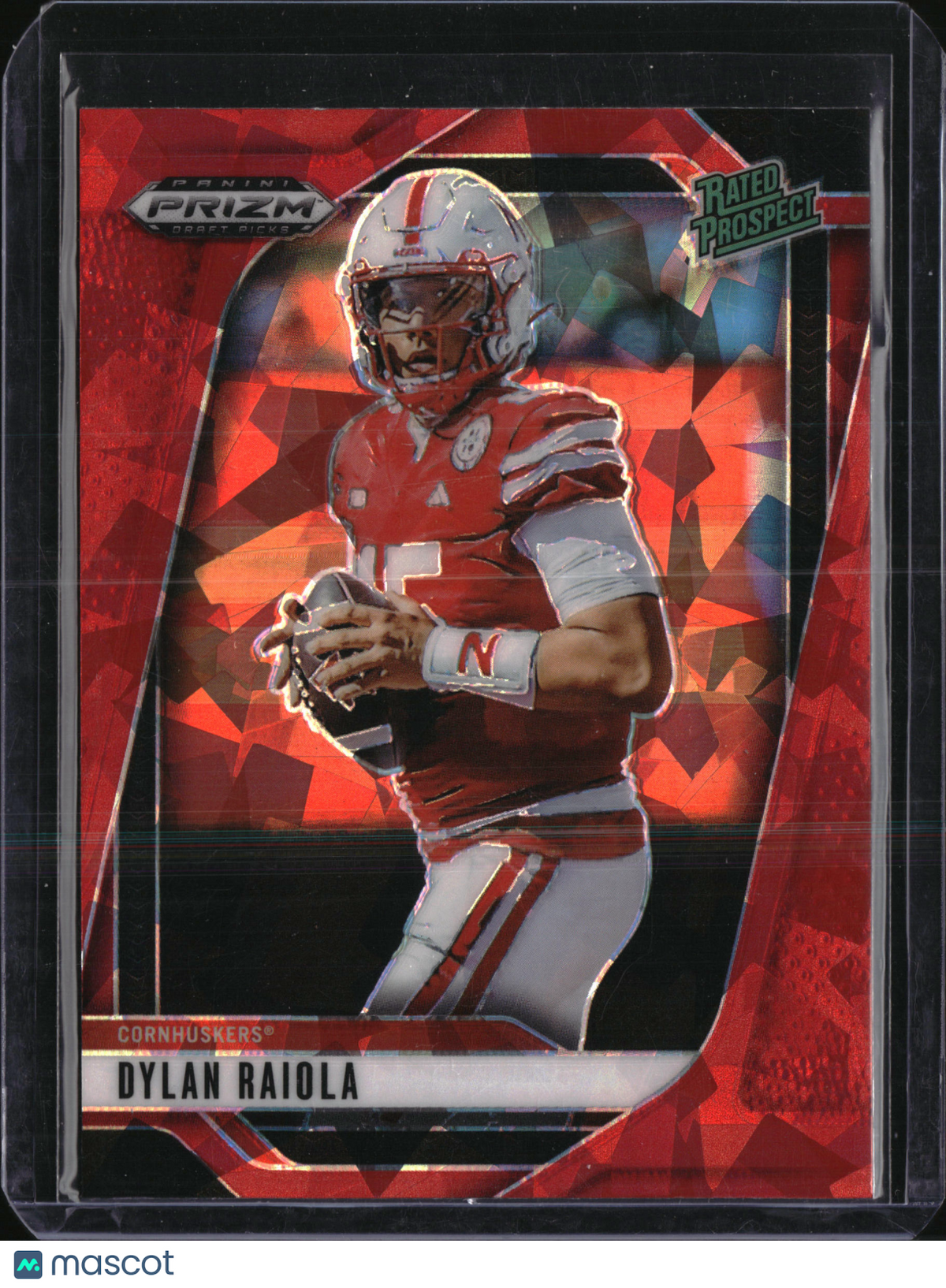2025 Panini Prizm Draft Picks Dylan Raiola #158 Red Cracked Ice