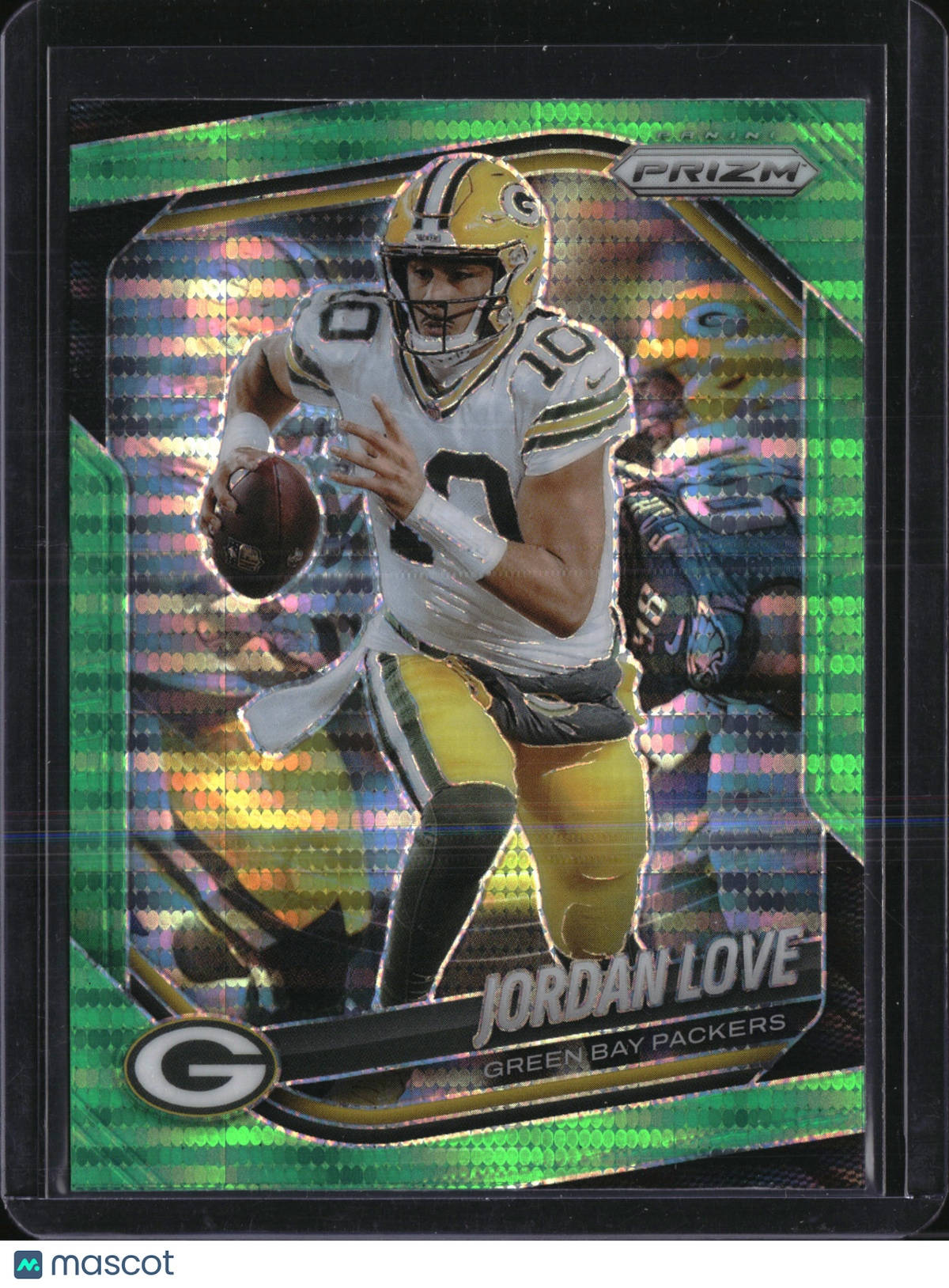 2025 Panini Prizm Jordan Love #82 Green Pulsar