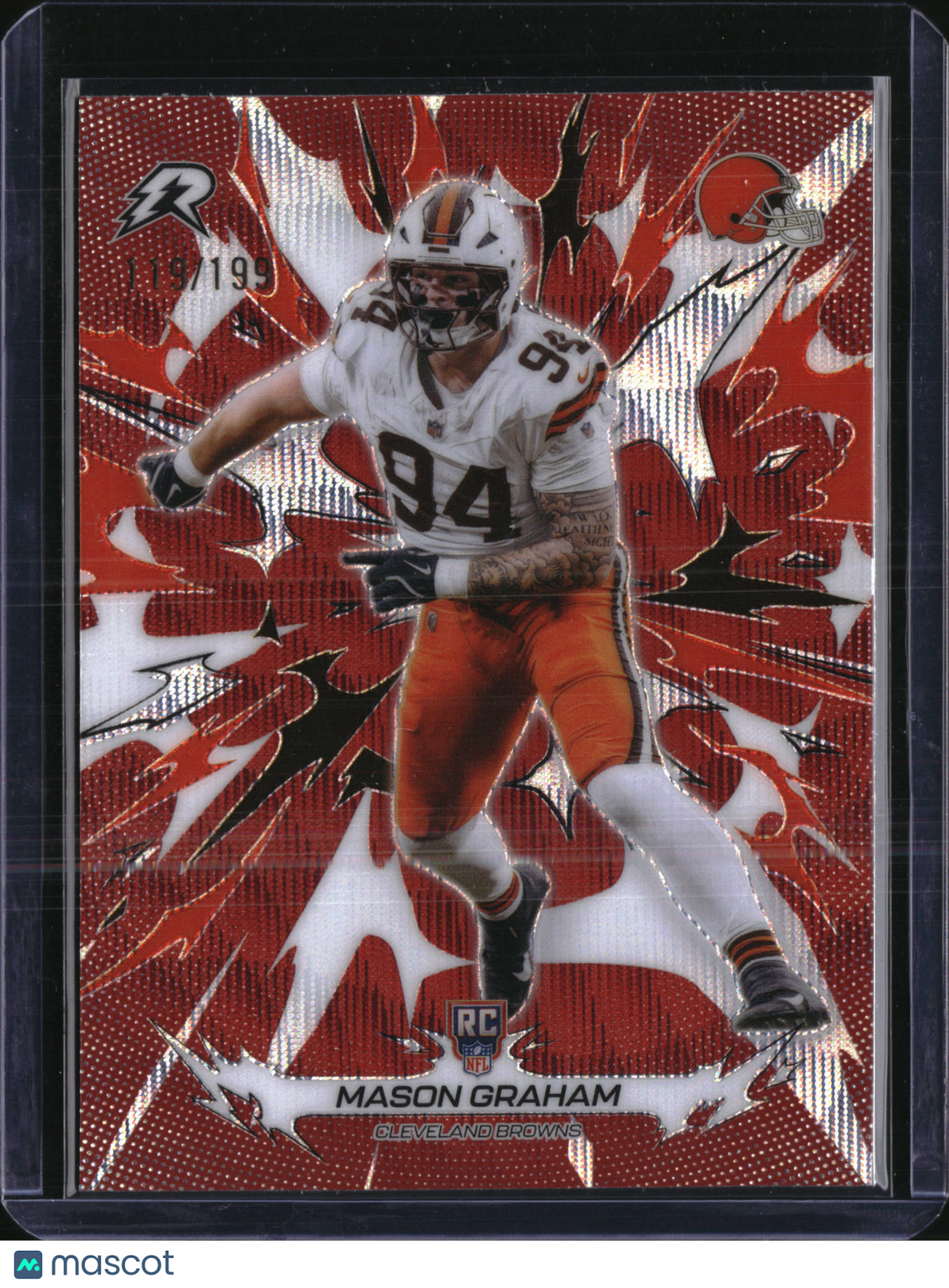 2026 Topps Resurgence #124 Mason Graham Red Wave Rookie /199 Browns