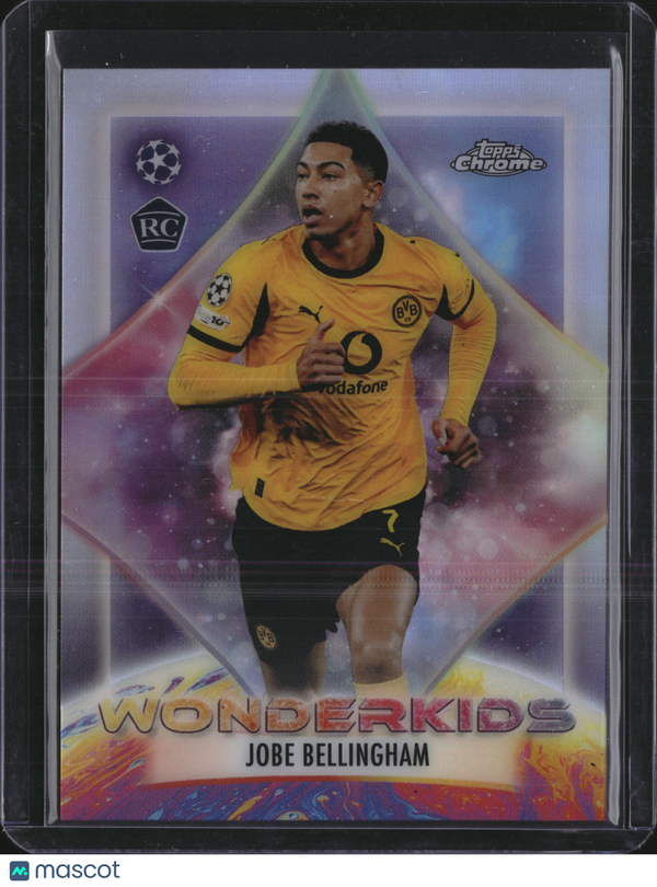 2026 Topps Chrome UCL Wonderkids Jobe Bellingham Borussia Dortmund RC WK-9