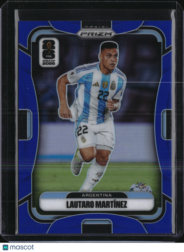 2026 Panini Prizm FIFA World Cup Lautaro Martínez #9 Blue /40