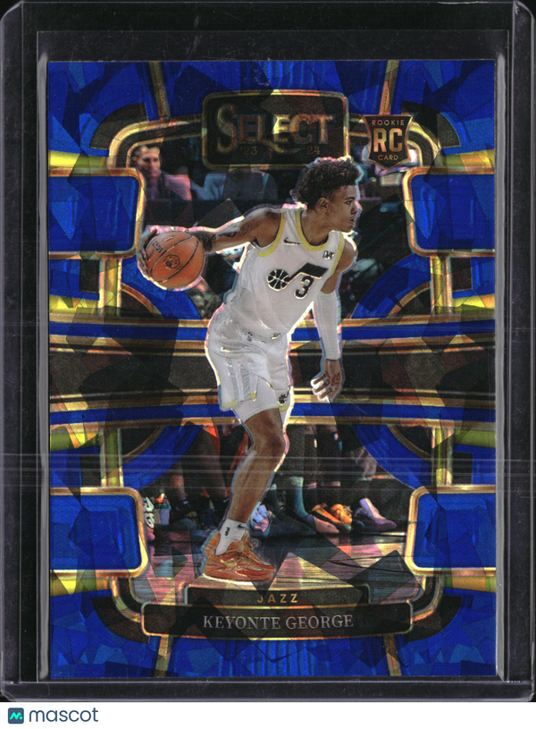2024 Panini Select Keyonte George #75 Blue Cracked Ice RC