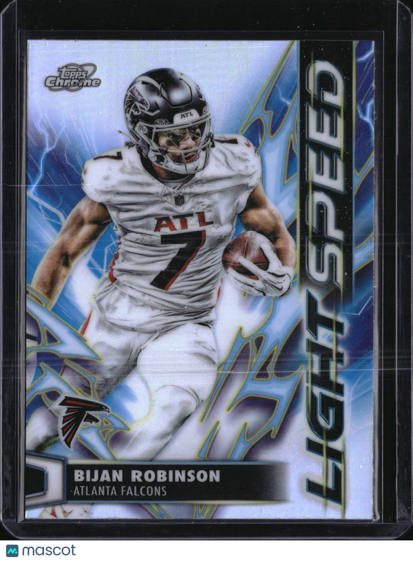 2025 Topps Chrome Light Speed Bijan Robinson #LS-12
