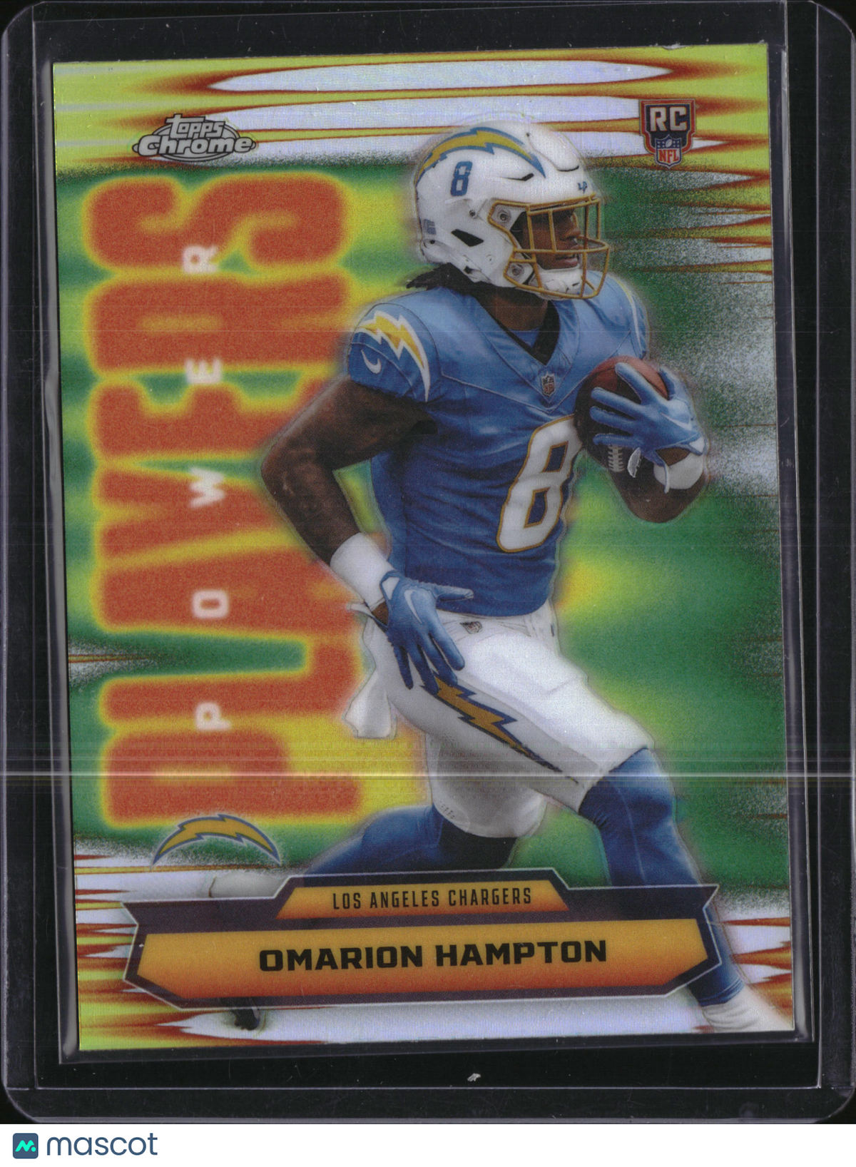 2025 Topps Chrome Power Players Omarion Hampton #PP-17 Refractor RC