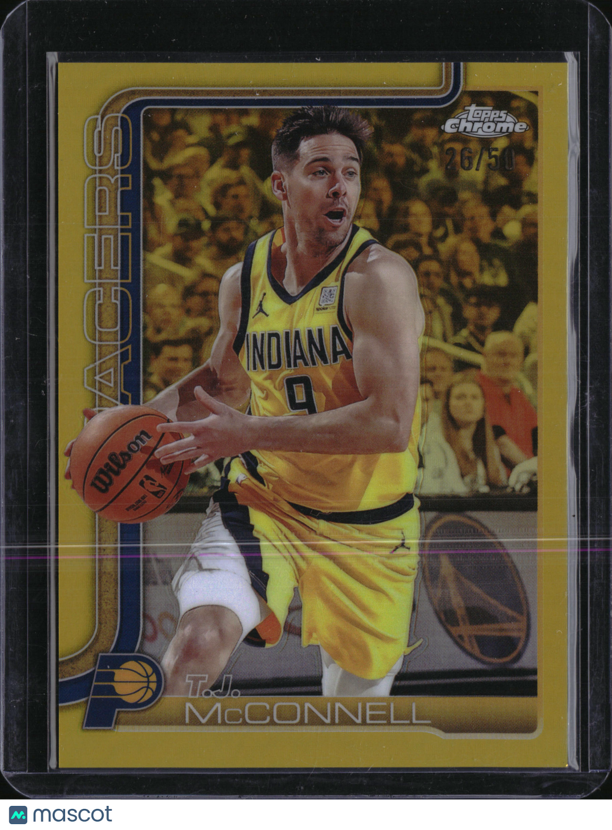 2025 Topps Chrome T.J. McConnell #11 Gold Refractor /50