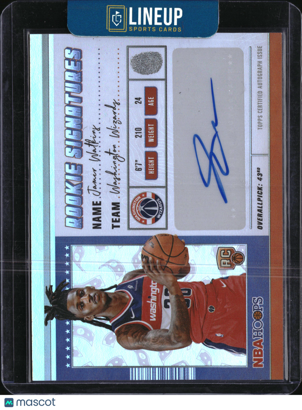 2026 Topps Hoops Jamir Watkins #HRS-JW RC