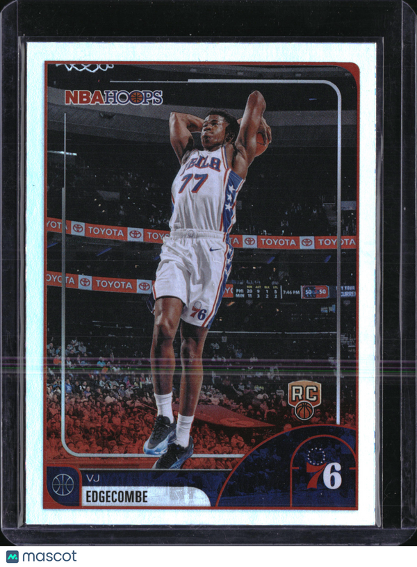 Topps 2026 NBA Hoops VJ Edgecombe RC Philadelphia 76ers Rookie #244