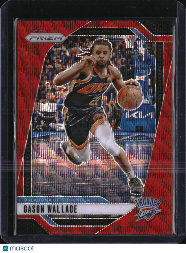 2024 Panini Prizm Cason Wallace #212 Red Wave