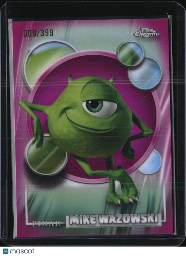 2026 Topps Chrome Disney Mike Wazowski Magenta Refractor /399 #28