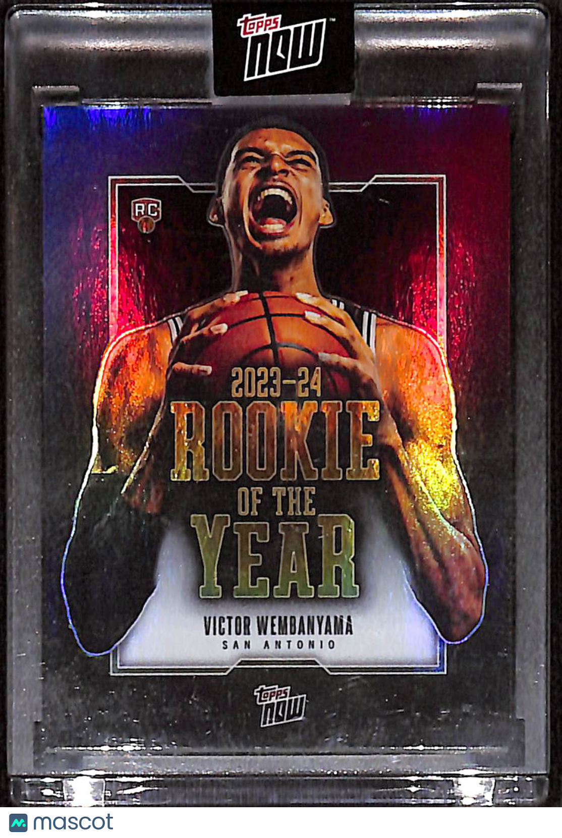 2023 Topps Now Basketball Victor Wembanyama #VW-6 Rookie Of The Year RC