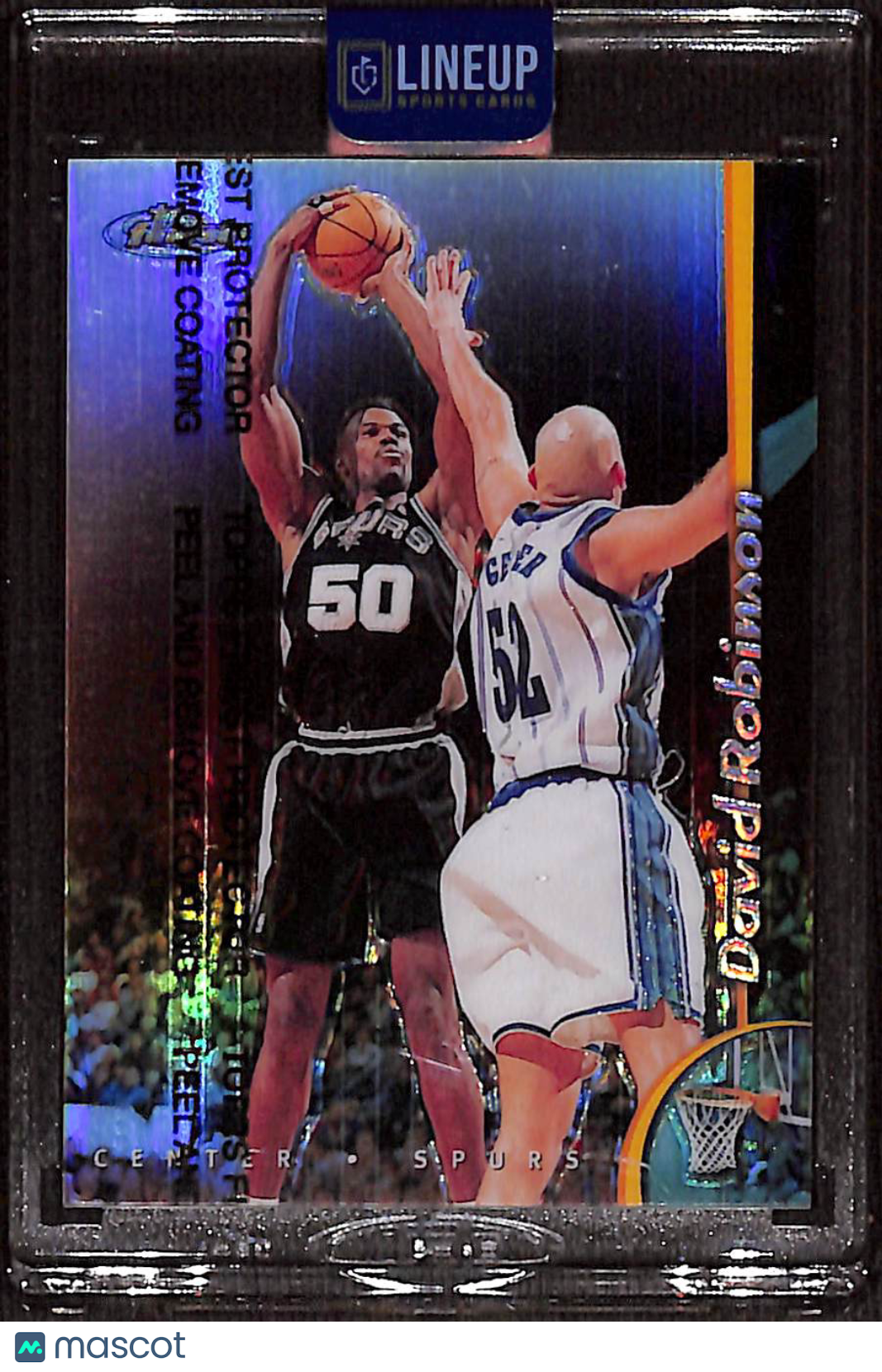 1997 Topps Finest David Robinson #83 Refractor With Coating