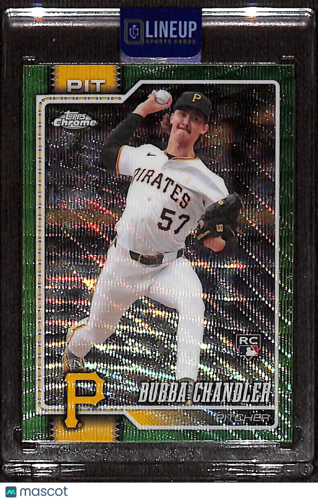 2026 Topps Chrome Bubba Chandler #93 Green Wave /99 RC