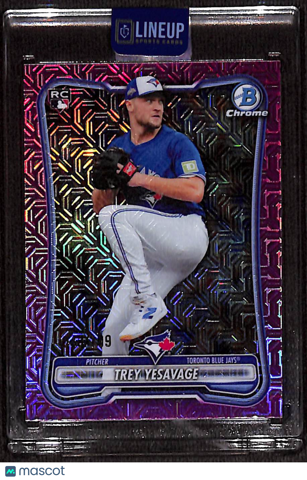 2026 Bowman Chrome Trey Yesavage #41 Purple Mojo Refractor /199 RC