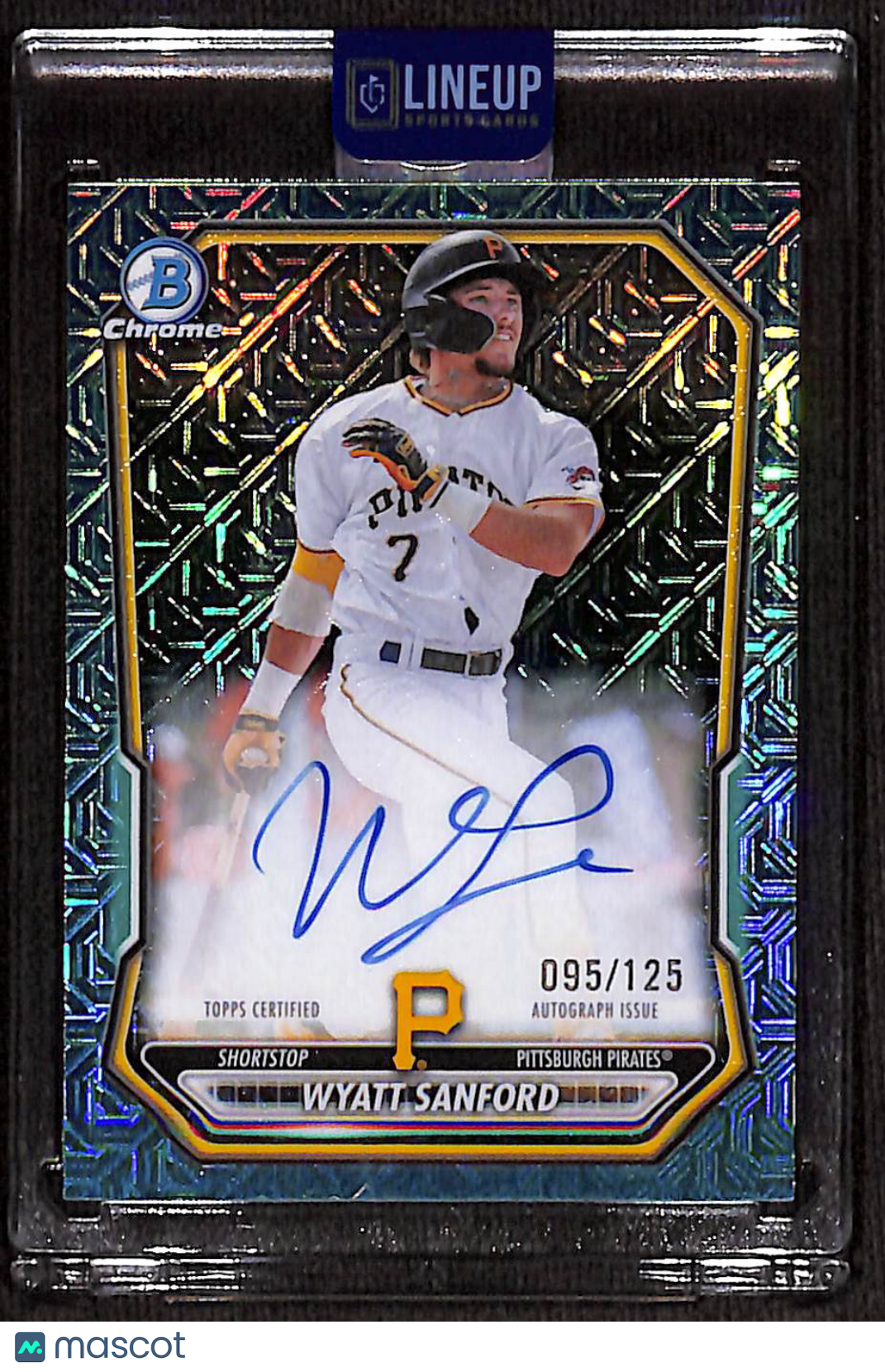 2026 Bowman Chrome Wyatt Sanford #BMA-WS Green Mojo Refractor /125