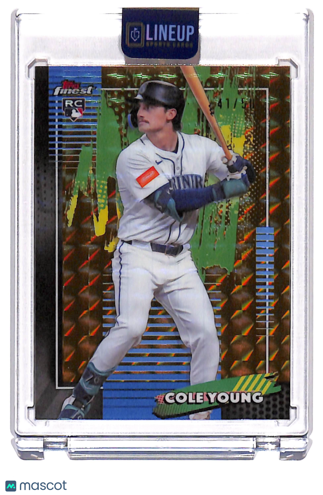 2026 Topps Finest Cole Young #57 Gold Refractor /50 RC