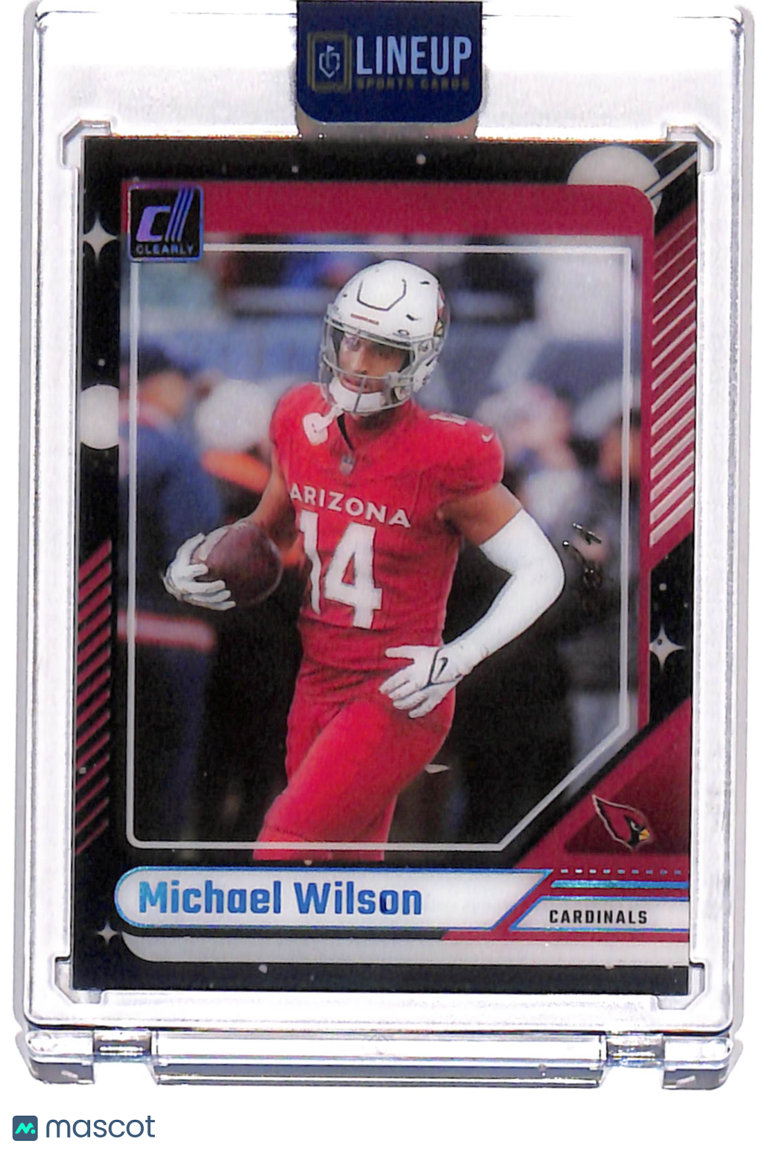 2025 Panini Clearly Donruss Football Michael Wilson #2 Black 1/1