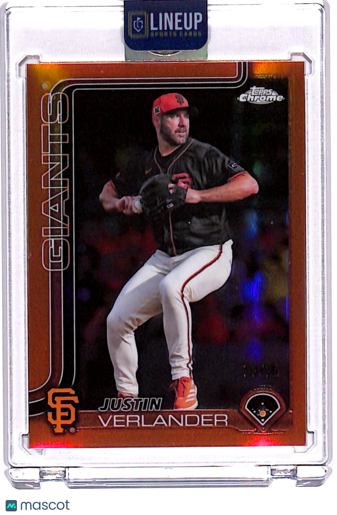 2025 Topps Chrome Justin Verlander #242 Orange /25