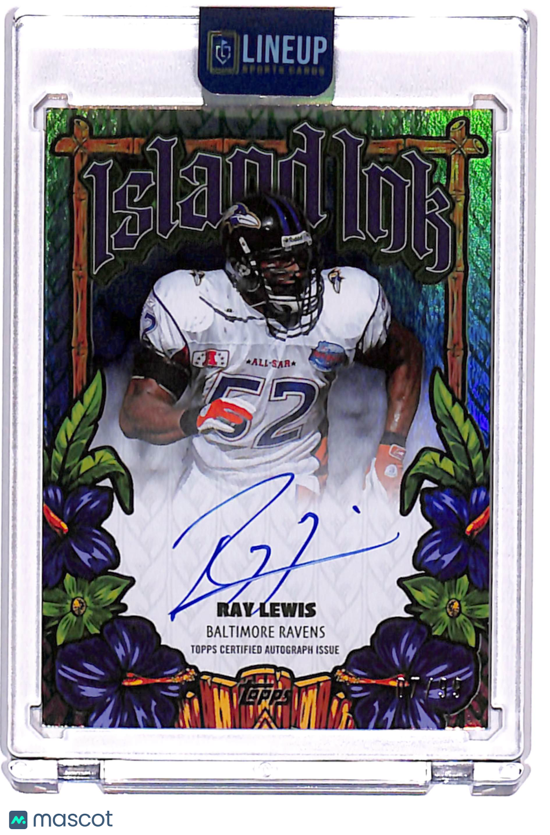 2026 Topps Flagship Football Island Ink Ray Lewis #II-RL