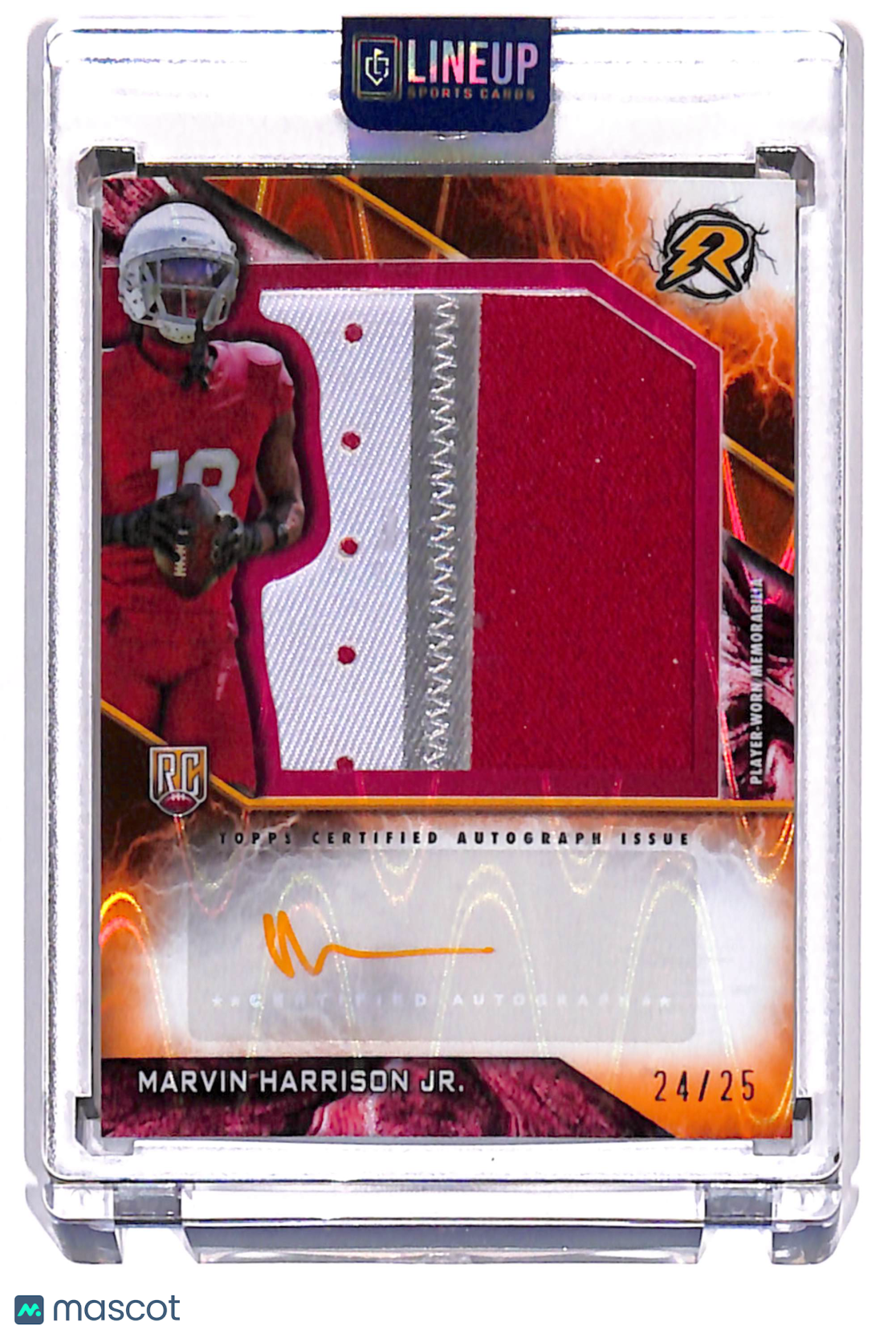 2025 Topps Resurgence Marvin Harrison Jr. #RPA-MH /25 Patch RC Memorabilia