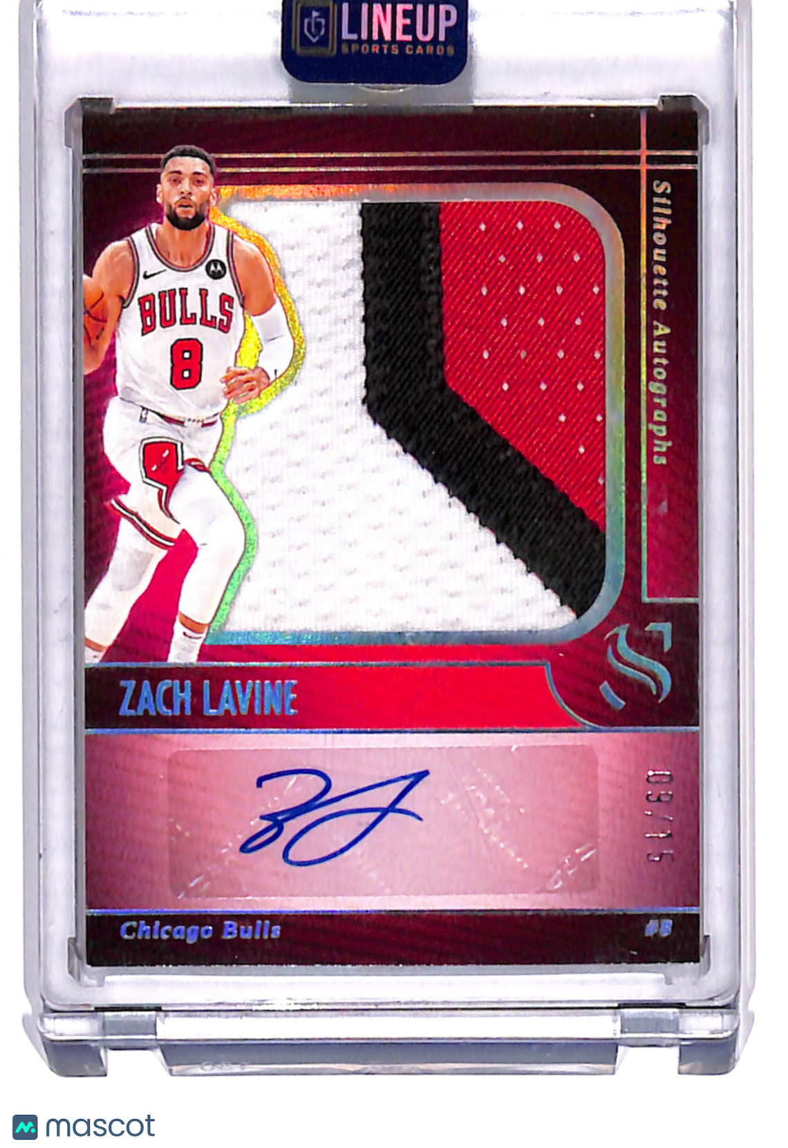 2025 Panini Silhouette Basketball Zach LaVine #SIL-ZCH /15 Patch Memorabilia