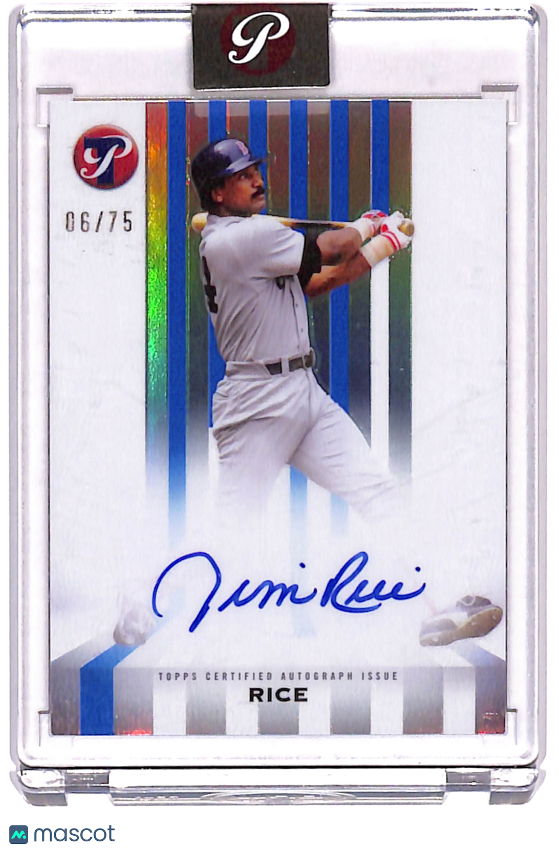 2026 Topps Pristine Spotless Signatures Jim Rice #SS-JRI /75