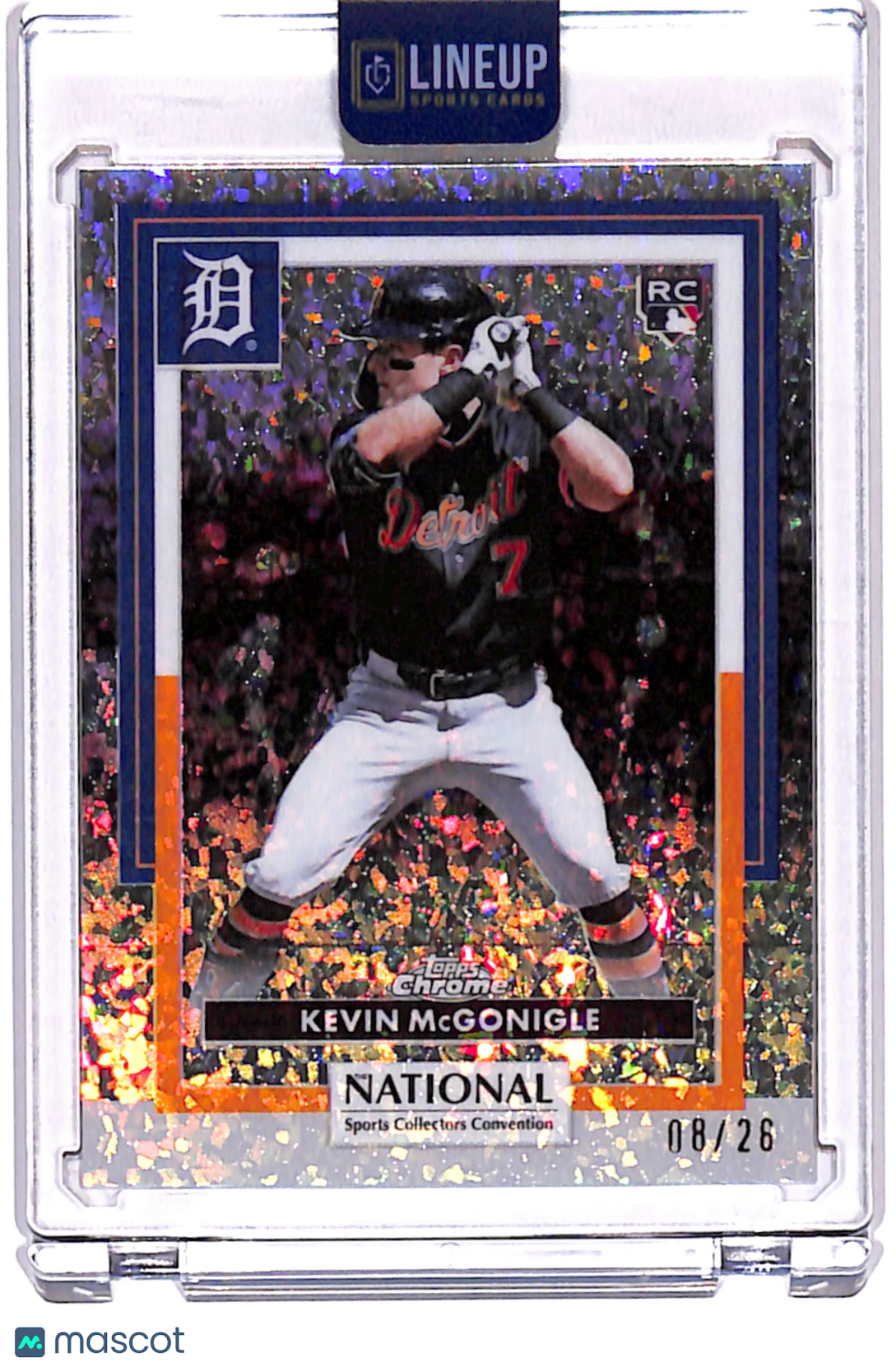 2026 Topps Chrome National Sports Collectors Convention Kevin McGonigle #MLB-11 Annual Refractor /26 RC