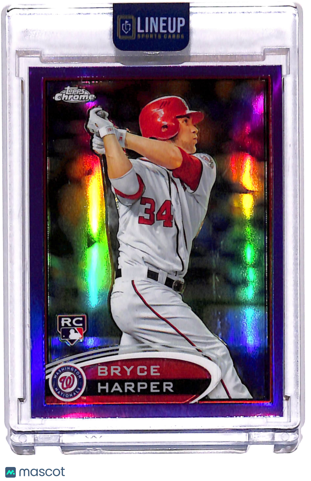2012 Topps Chrome Bryce Harper #196 Purple Refractor RC