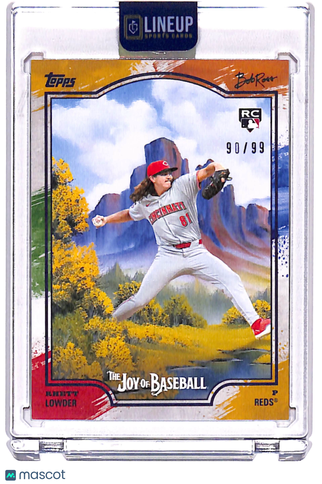 2025 Topps Bob Ross The Joy of Baseball Rhett Lowder #78 /99 RC