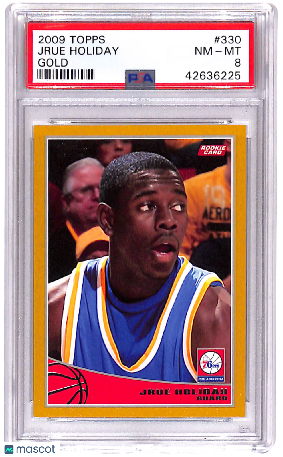 PSA 8 2009 Topps Jrue Holiday #330 Gold /2009
