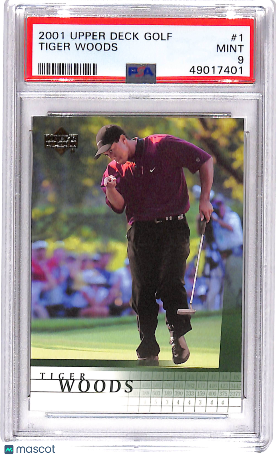 PSA 9 2001 Upper Deck Golf Tiger Woods #1