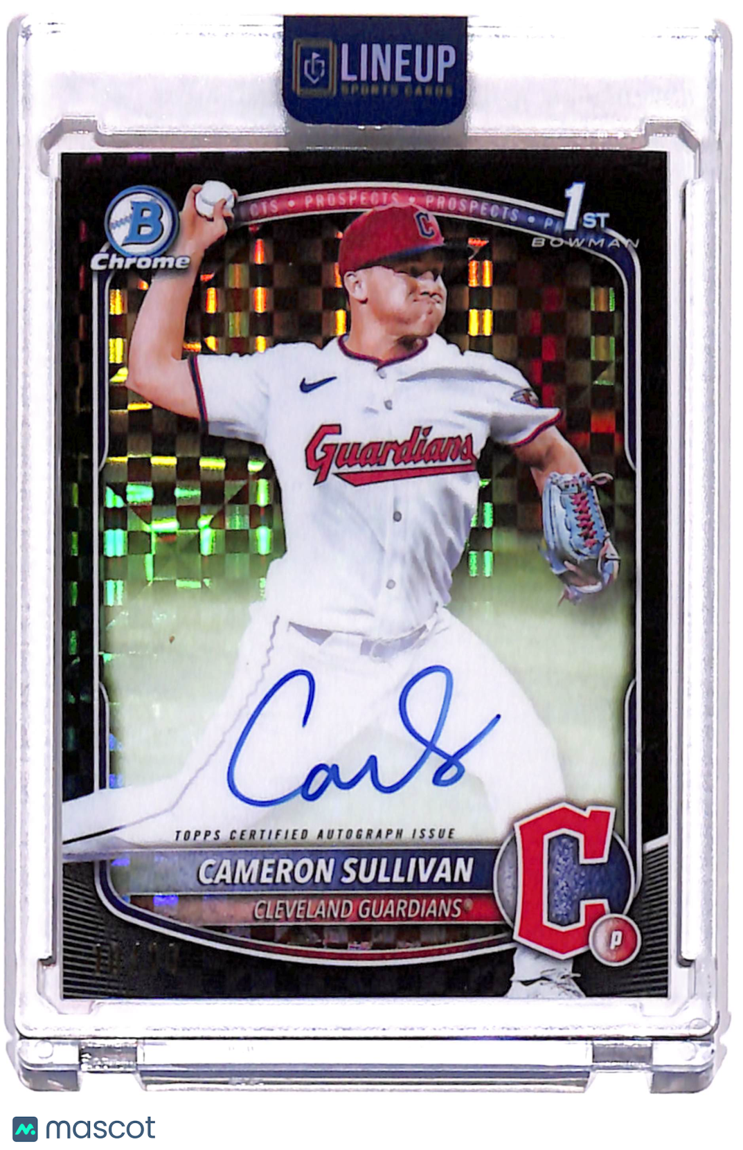 2025 Bowman Chrome Cameron Sullivan #CPA-CS Black Xfractor /10