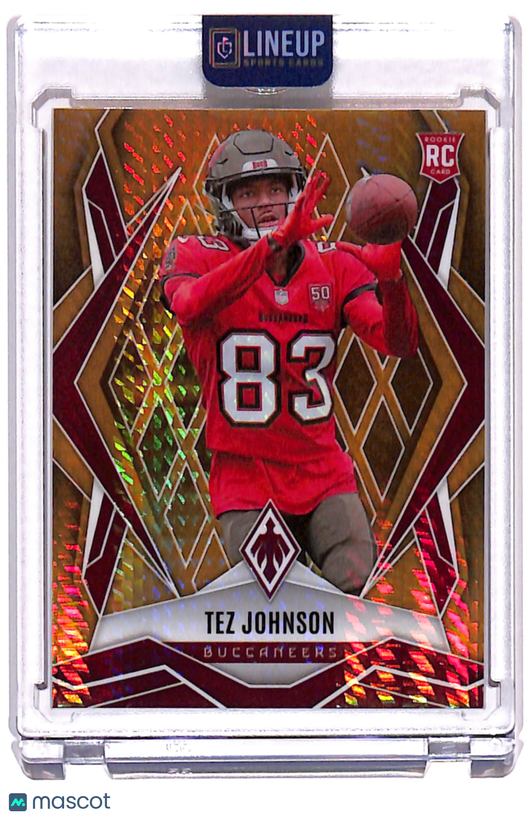 2025 Panini Phoenix Tez Johnson #166 Gold Hyper /10 RC