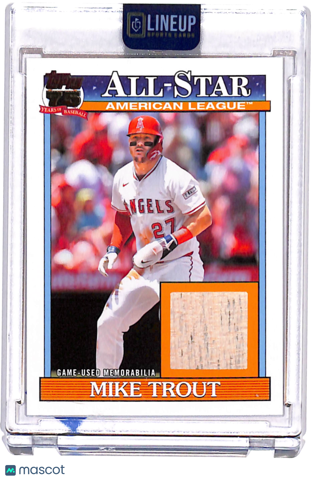 2026 Topps Mike Trout #91ASR-MT All Star Relic Game-Used Memorabilia