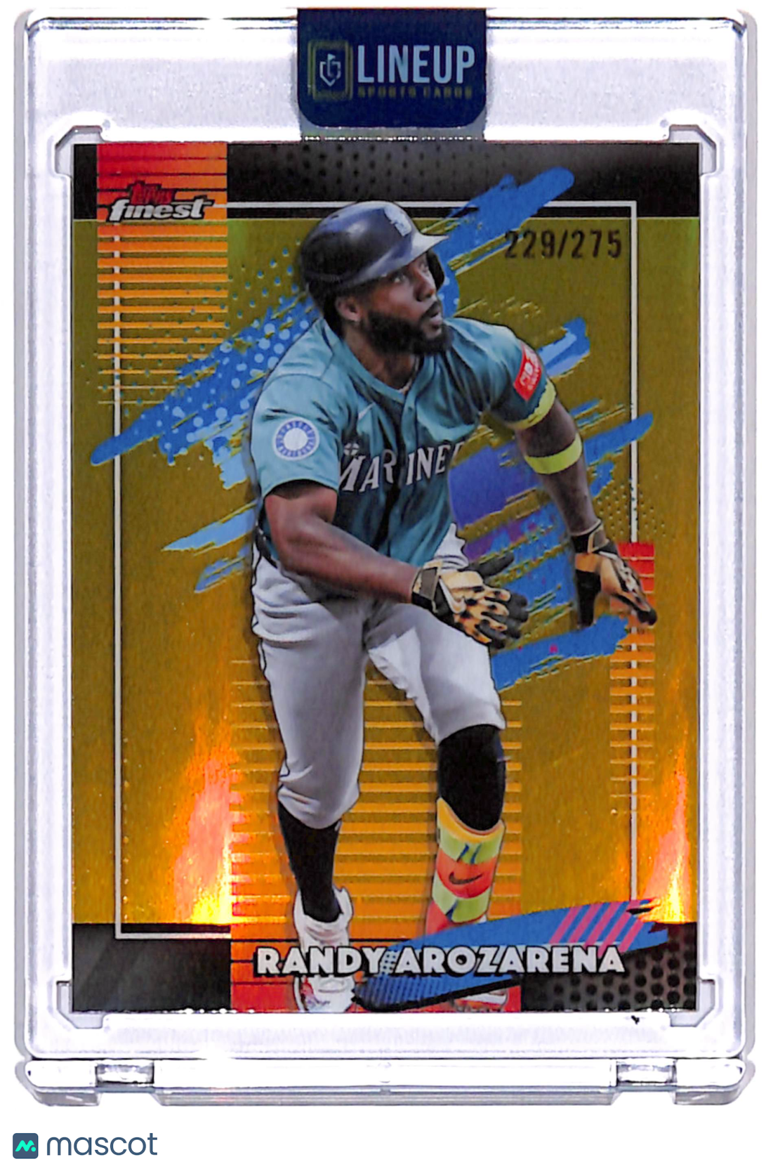 2026 Topps Finest Randy Arozarena #136 Yellow Refractor /275