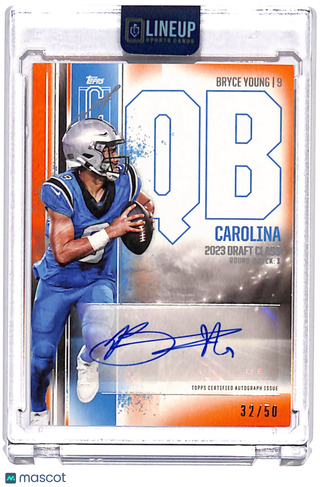 2024 Topps Signature Class Bryce Young #VCA-BY Orange /50