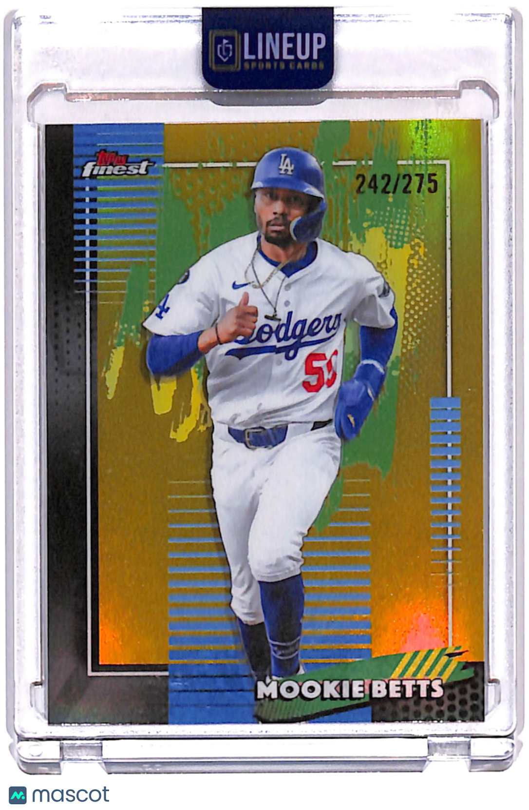 2026 Topps Finest Mookie Betts #43 Yellow Refractor /275