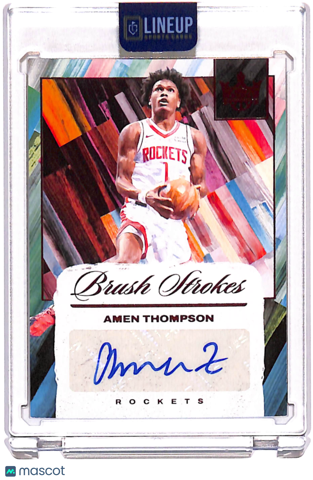 2025 Panini Court Kings Brush Strokes Amen Thompson #BR-AMN /49