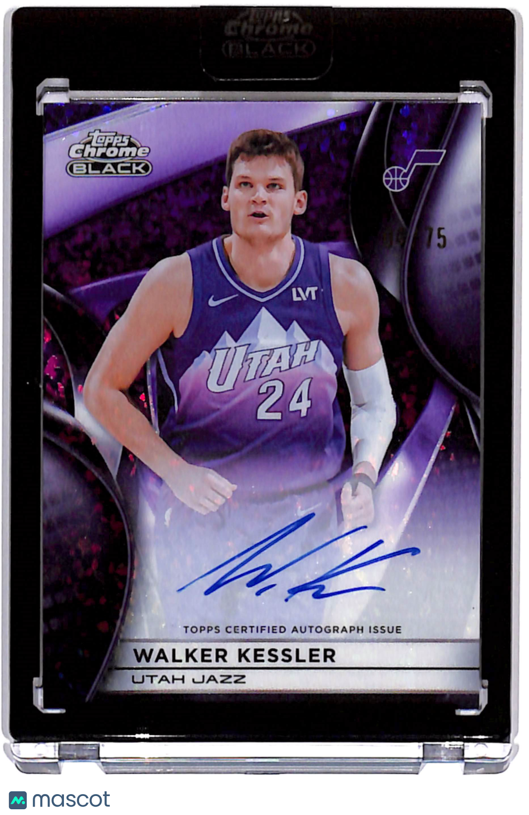 2026 Topps Chrome Black Walker Kessler #AU-WK Purple /75