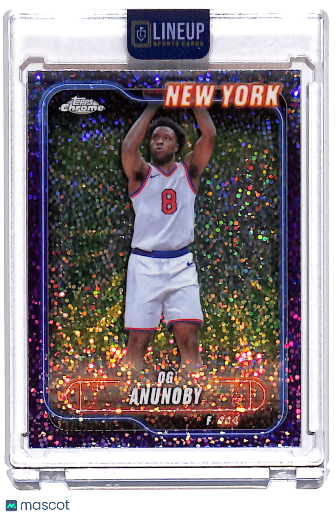 2025 Topps Chrome OG Anunoby #60 Purple Speckle /299