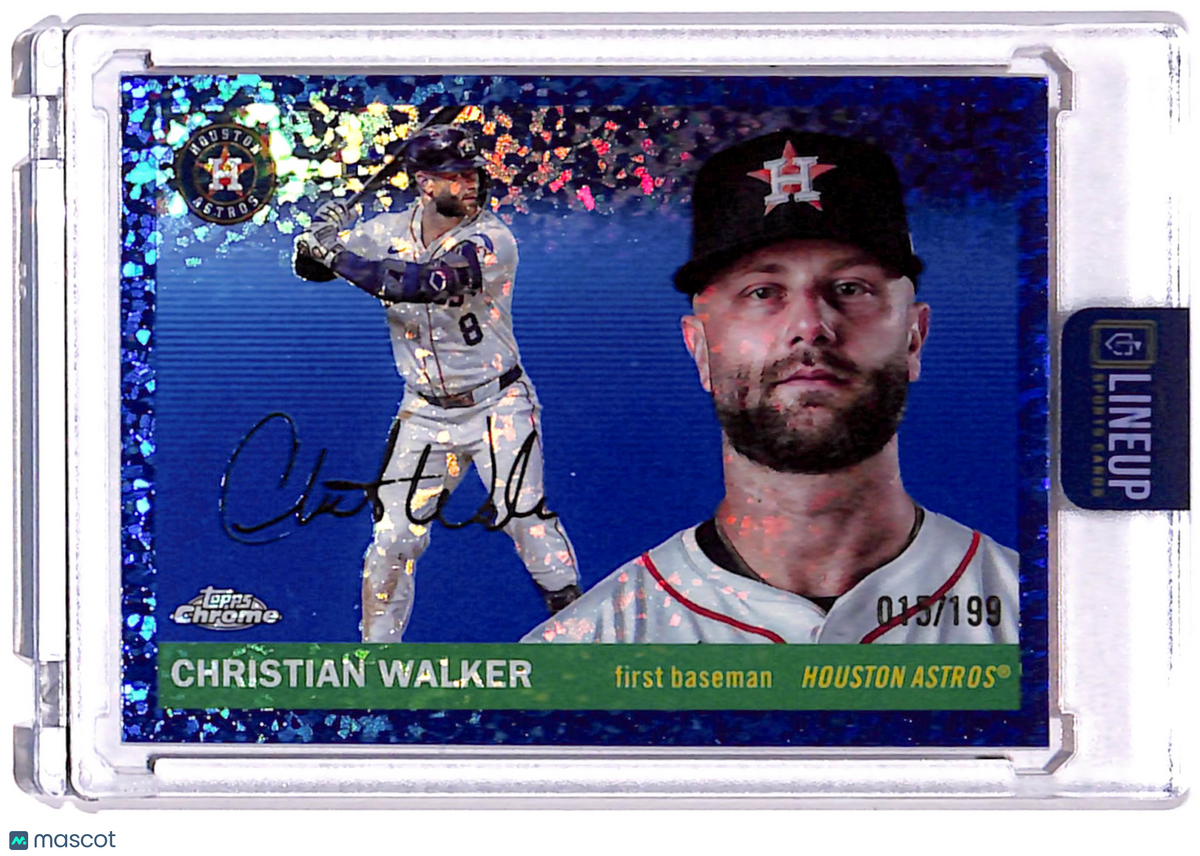 2025 Topps Chrome Christian Walker #158 Blue Mini Diamond Refractor /199