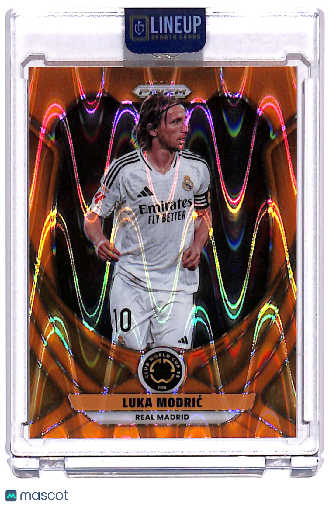 2016 Panini Prizm FIFA Club World Cup Luka Modrić #165 Orange Seismic /199