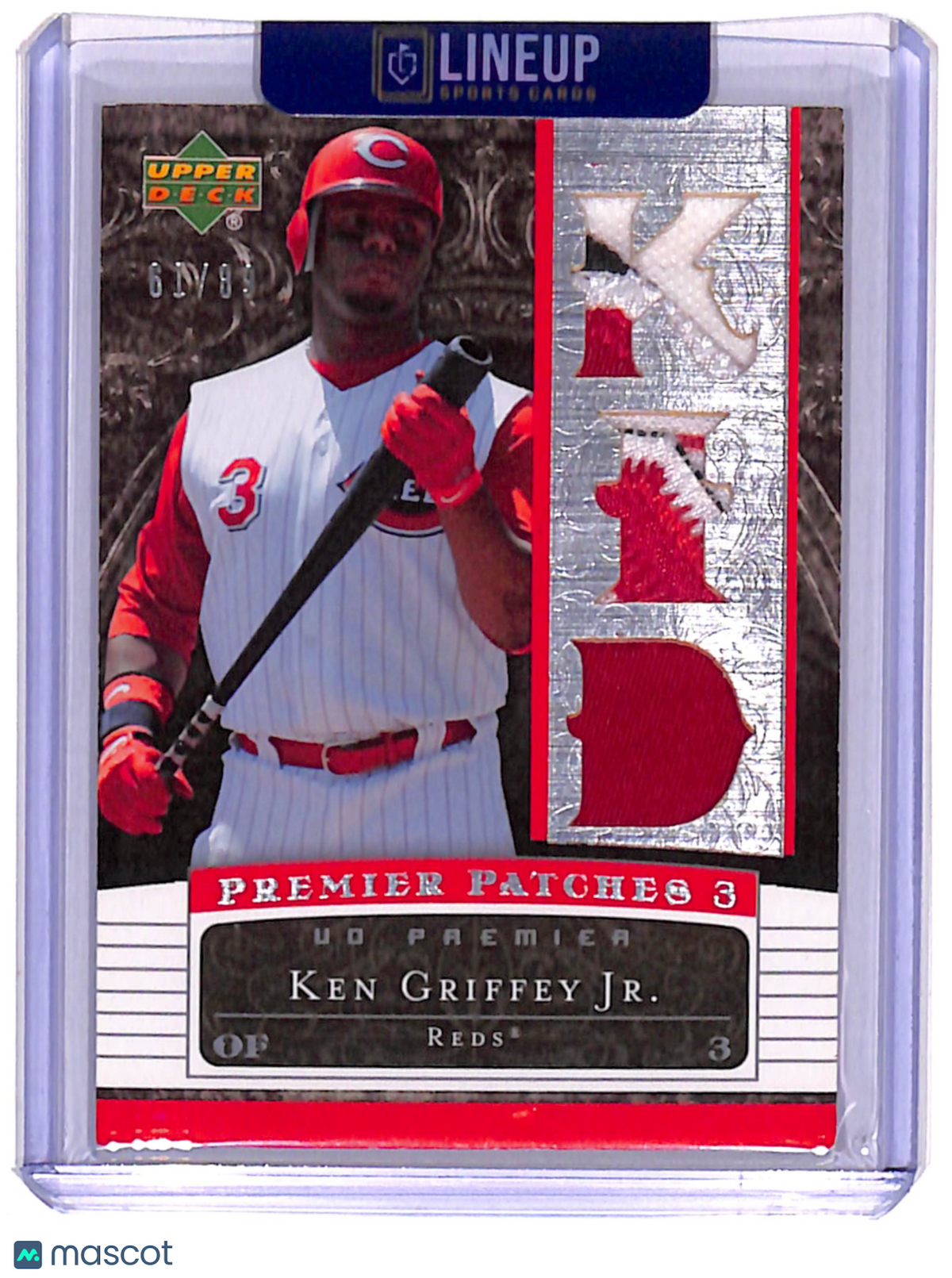 2007 Upper Deck UD Premier Ken Griffey Jr. #PP3-KG2 /89 Patch Memorabilia