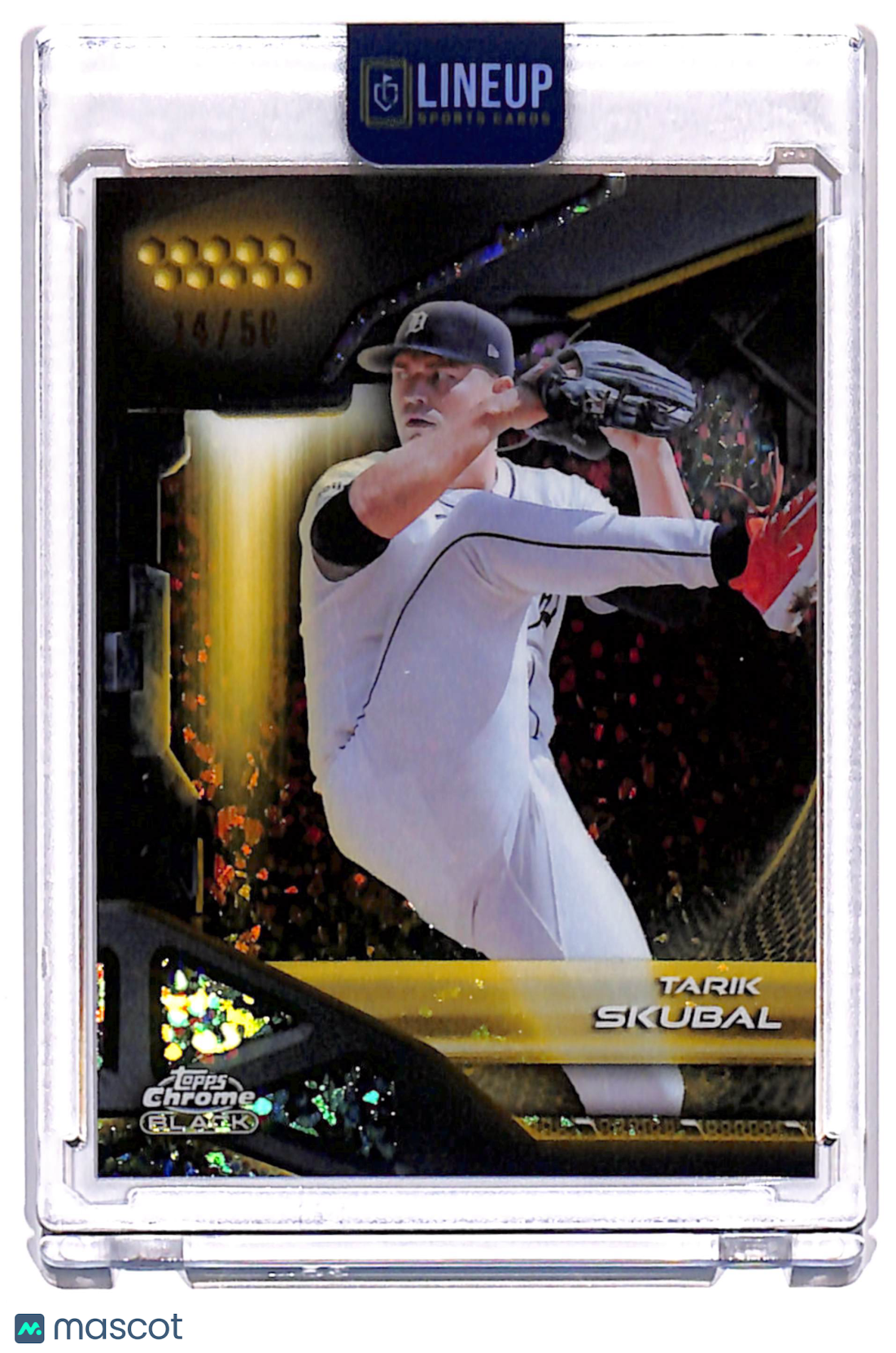 2026 Topps Chrome Black Tarik Skubal #45 Gold /50