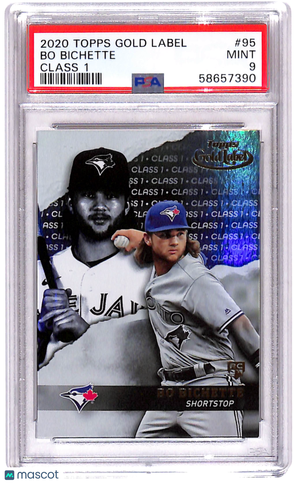 PSA 9 2020 Topps Gold Label Bo Bichette #95 Class 1